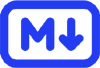 Markdown Editor Logo - Create and edit markdown content with ease